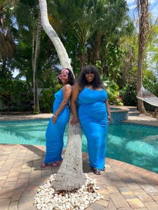 Island Blues Maxi Dress
