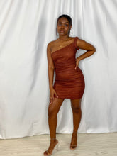 Load image into Gallery viewer, Sweet Brown Spicy Hollow Dress
