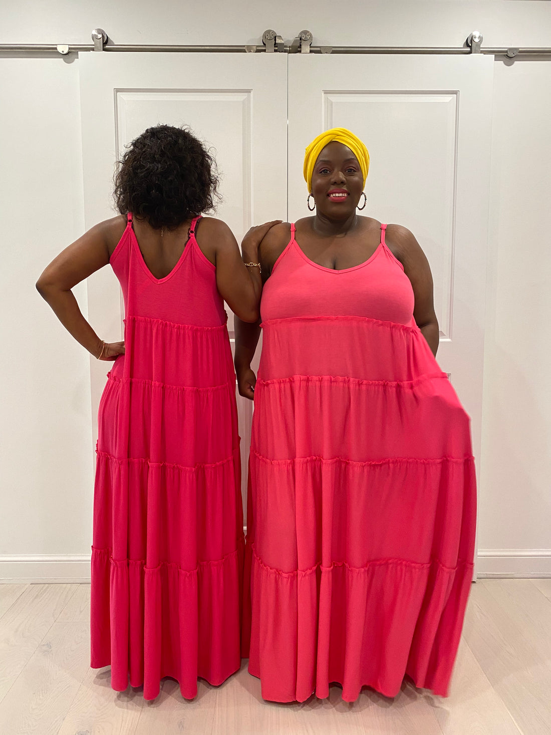 Plus size top hibiscus dress