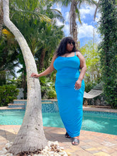 Load image into Gallery viewer, Island Blues Maxi Dress Plus
