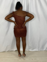 Load image into Gallery viewer, Sweet Brown Spicy Hollow Dress
