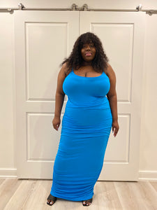 Island Blues Maxi Dress Plus